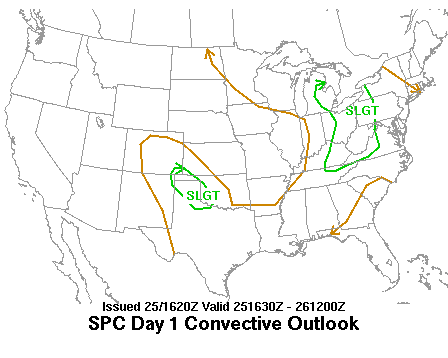 1630 UTC Day 1 Outlook Graphic