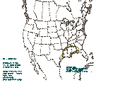 0100 UTC Large hail probabilities graphic