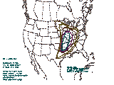 1630 UTC Large hail probabilities graphic