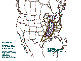 0100 UTC Large hail probabilities graphic