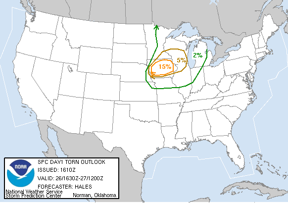 20040826 1630 UTC Day 1 Tornado Probabilities Graphic