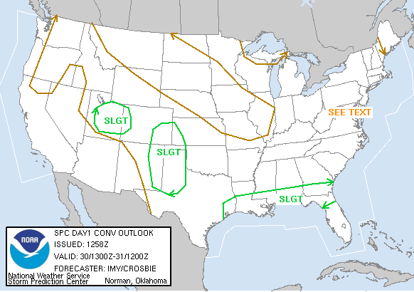 20050530 1300 UTC Day 1 Outlook Graphic