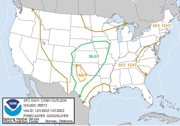 20050612 1200 UTC Day 1 Outlook Graphic