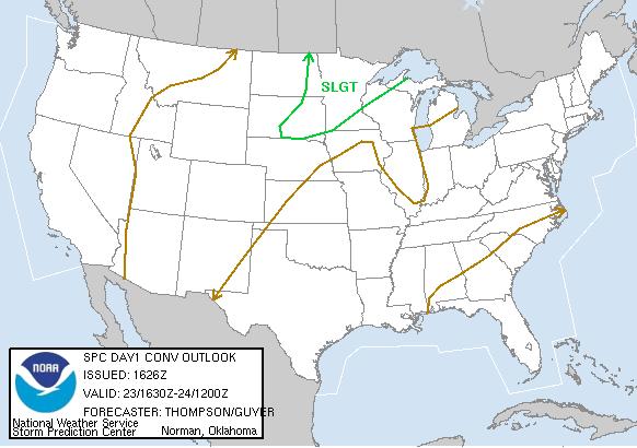 20050623 1630 UTC Day 1 Outlook Graphic