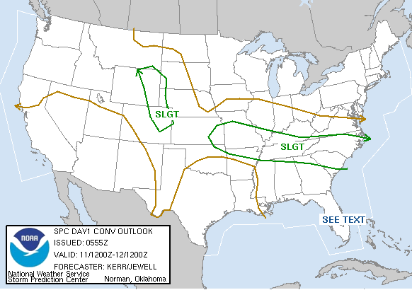 20060611 1200 UTC Day 1 Outlook Graphic