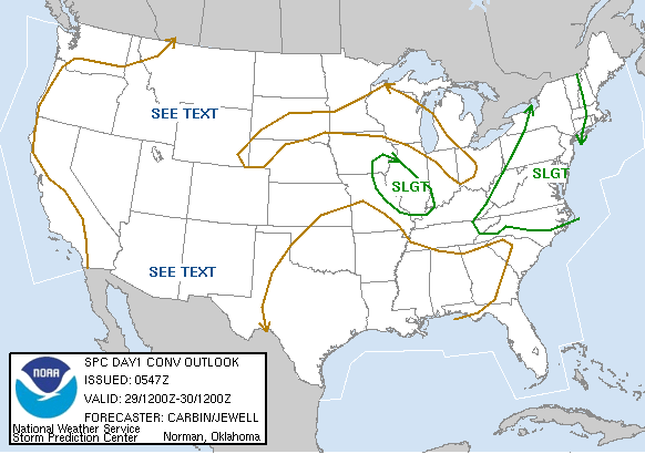 20060629 1200 UTC Day 1 Outlook Graphic