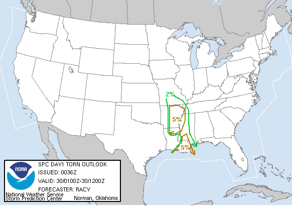 20060430 0100 UTC Day 1 Tornado Probabilities Graphic