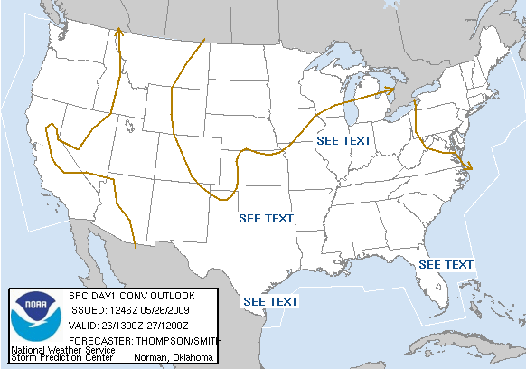 20090526 1300 UTC Day 1 Outlook Graphic