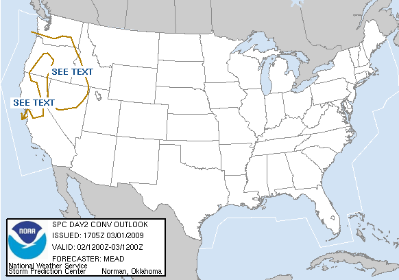 20090301 1730 UTC Day 2 Outlook Graphic