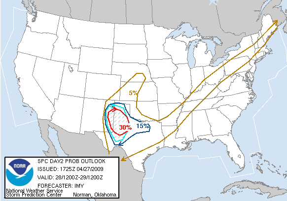 20090427 1730 UTC Day Probabilitic Graphic