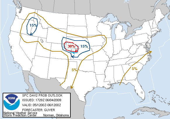 20090604 1730 UTC Day Probabilitic Graphic