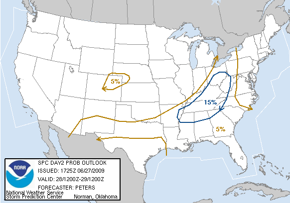 20090627 1730 UTC Day Probabilitic Graphic