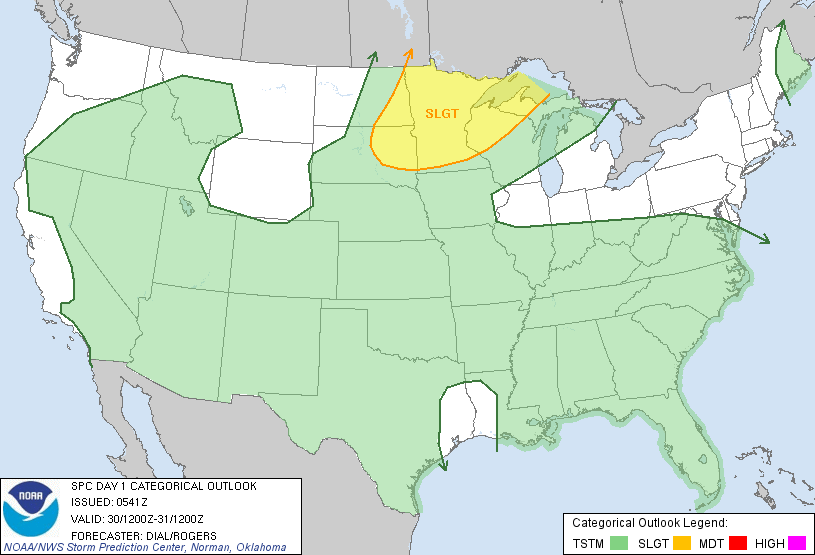 20110730 1200 UTC Day 1 Outlook Graphic