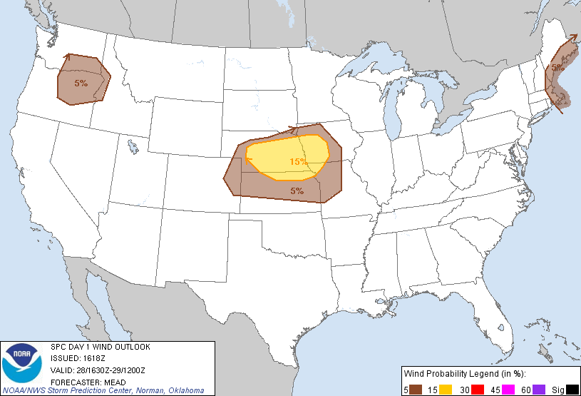 20110828 1630 UTC Day 1 Damaging Wind Probabilities Graphic