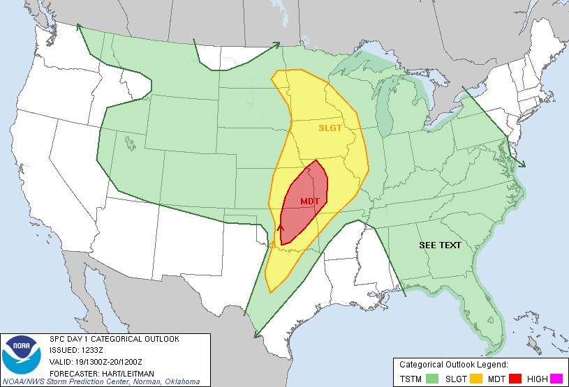 20130519 1300 UTC Day 1 Outlook Graphic