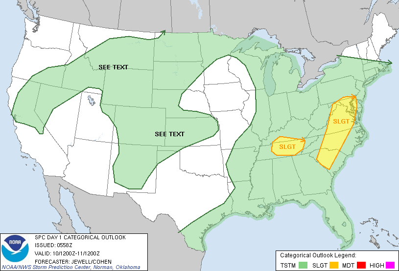 20130610 1200 UTC Day 1 Outlook Graphic