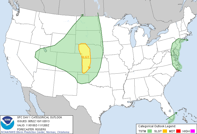 20131011 0100 UTC Day 1 Outlook Graphic