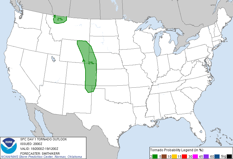 20130618 2000 UTC Day 1 Tornado Probabilities Graphic