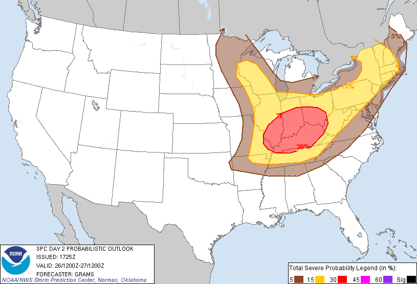 20130625 1730 UTC Day Probabilitic Graphic