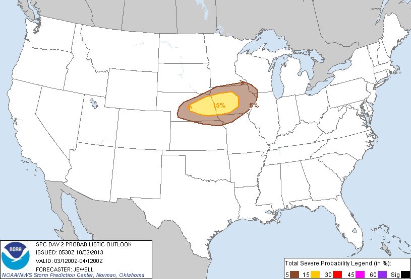 20131002 0600 UTC Day Probabilitic Graphic