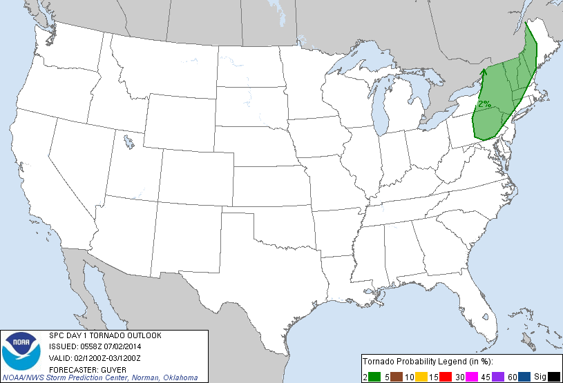 20140702 1200 UTC Day 1 Tornado Probabilities Graphic