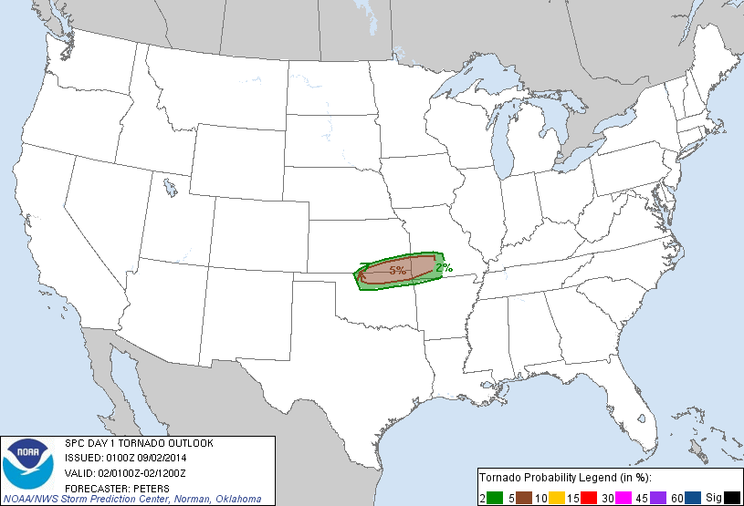 20140902 0100 UTC Day 1 Tornado Probabilities Graphic