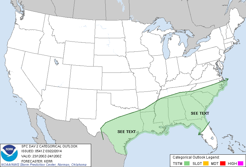 20140322 0600 UTC Day 2 Outlook Graphic