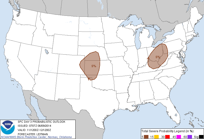 20140609 0730 UTC Day Probabilitic Graphic