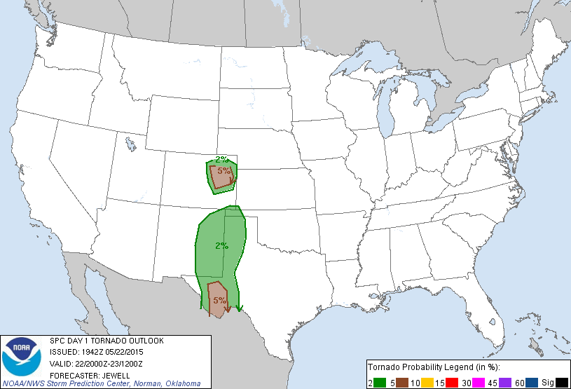 20150522 2000 UTC Day 1 Tornado Probabilities Graphic