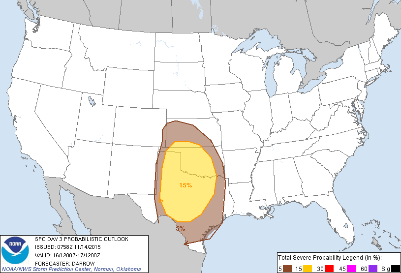 20151114 0830 UTC Day Probabilitic Graphic