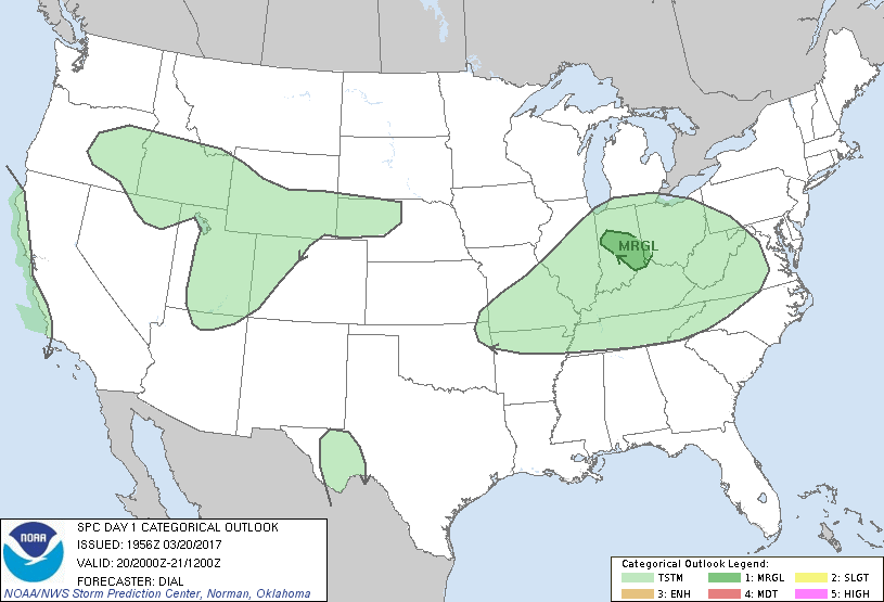 20170320 2000 UTC Day 1 Outlook Graphic