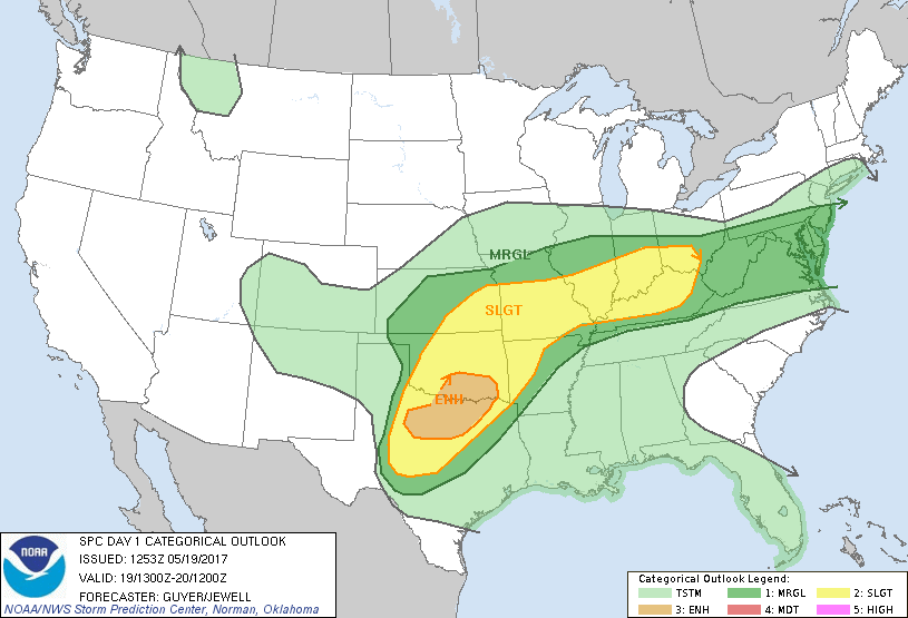 20170519 1300 UTC Day 1 Outlook Graphic