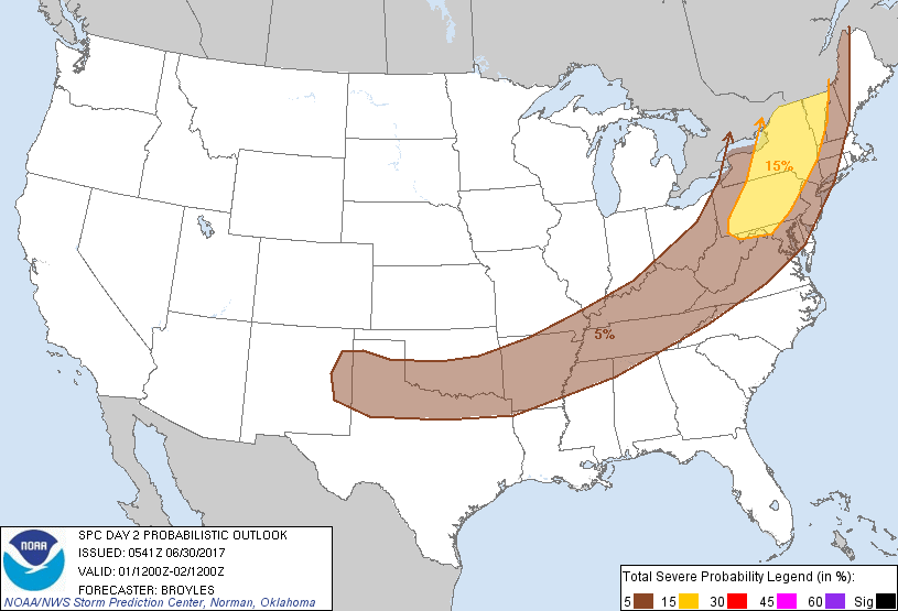 20170630 0600 UTC Day Probabilitic Graphic