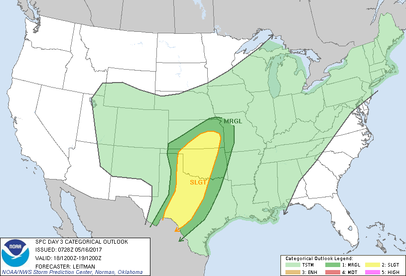 20170516 0730 UTC Day 3 Outlook Graphic