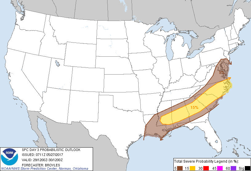 20170527 0730 UTC Day Probabilitic Graphic