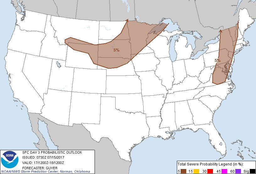 20170715 0730 UTC Day Probabilitic Graphic