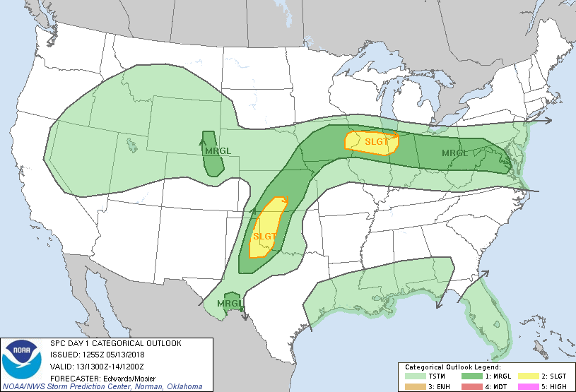 20180513 1300 UTC Day 1 Outlook Graphic