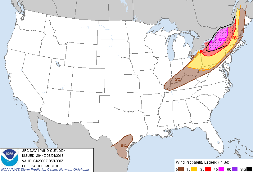 20180504 2000 UTC Day 1 Damaging Wind Probabilities Graphic