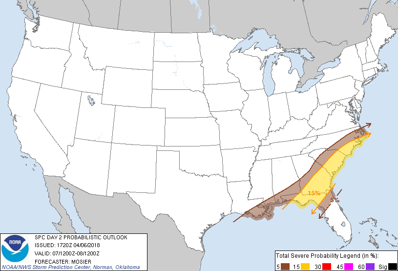 20180406 1730 UTC Day Probabilitic Graphic