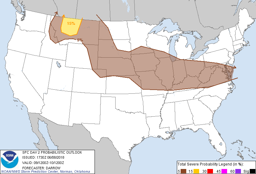 20180608 1730 UTC Day Probabilitic Graphic