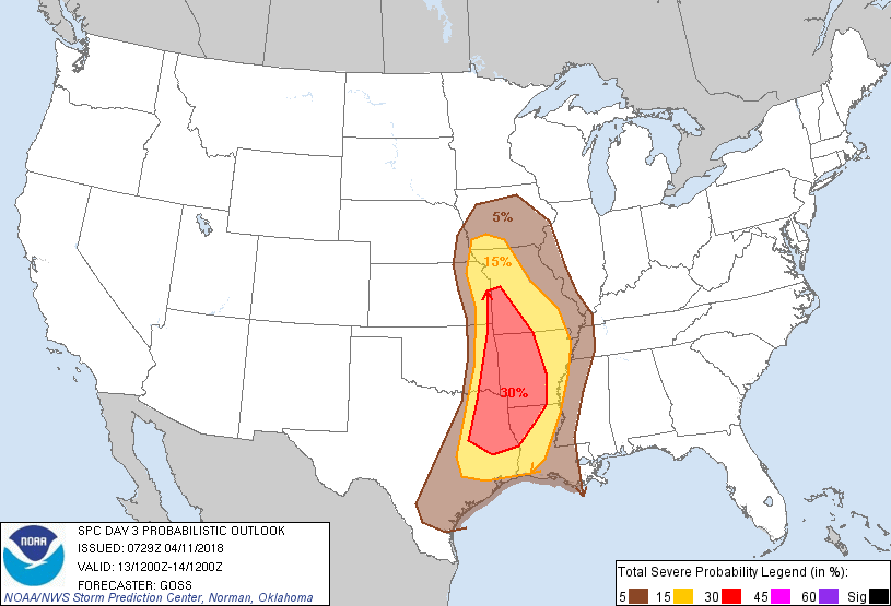 20180411 0730 UTC Day Probabilitic Graphic
