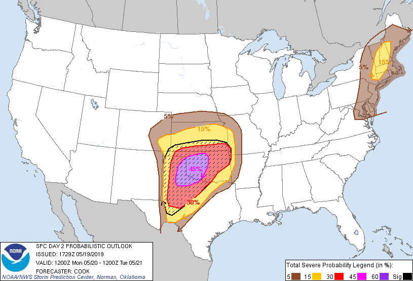 20190519 1730 UTC Day Probabilitic Graphic