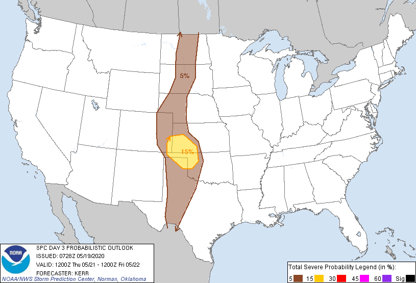 20200519 0730 UTC Day Probabilitic Graphic