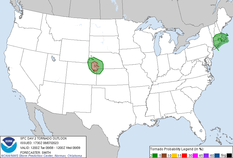 20230807 1730 UTC Day 2 Tornado Probabilities Graphic