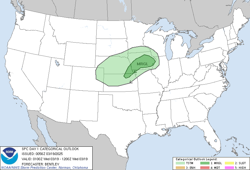 Latest Day 1 convective outlook