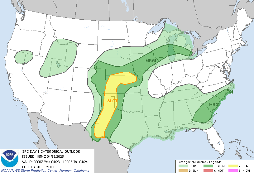 TCF / Severe weather Outlooks