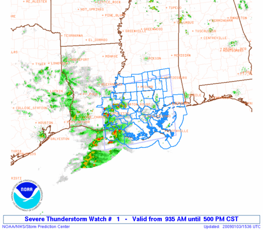 WW0001 Initial Radar image