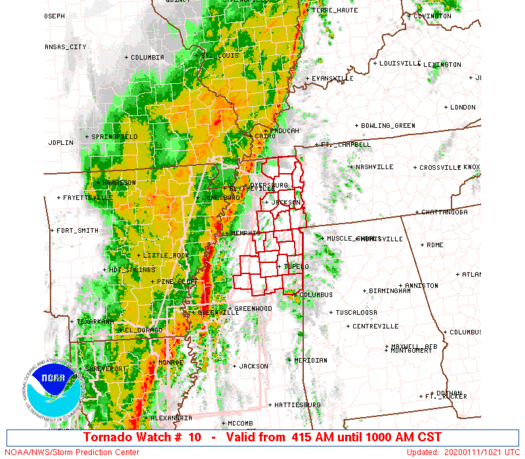 WW0010 Initial Radar image