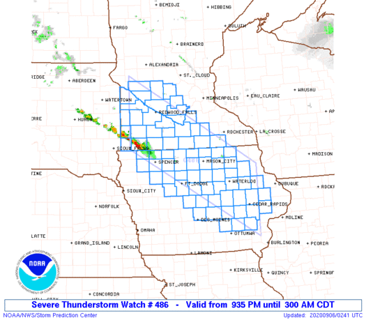 WW0486 Initial Radar image